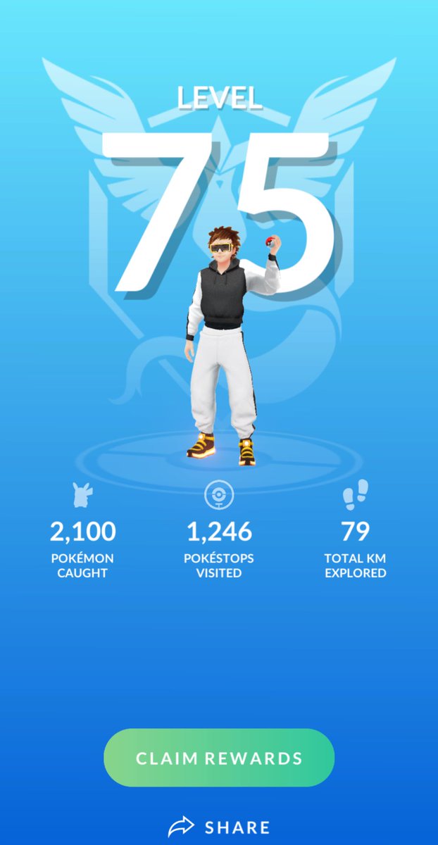 MasterFelix4_GO's tweet photo. ✨Level 75!! 🤩✨
#pokemonGO #Level75 #Level80 #PoGO https://t.co/4bRa6HJZBY