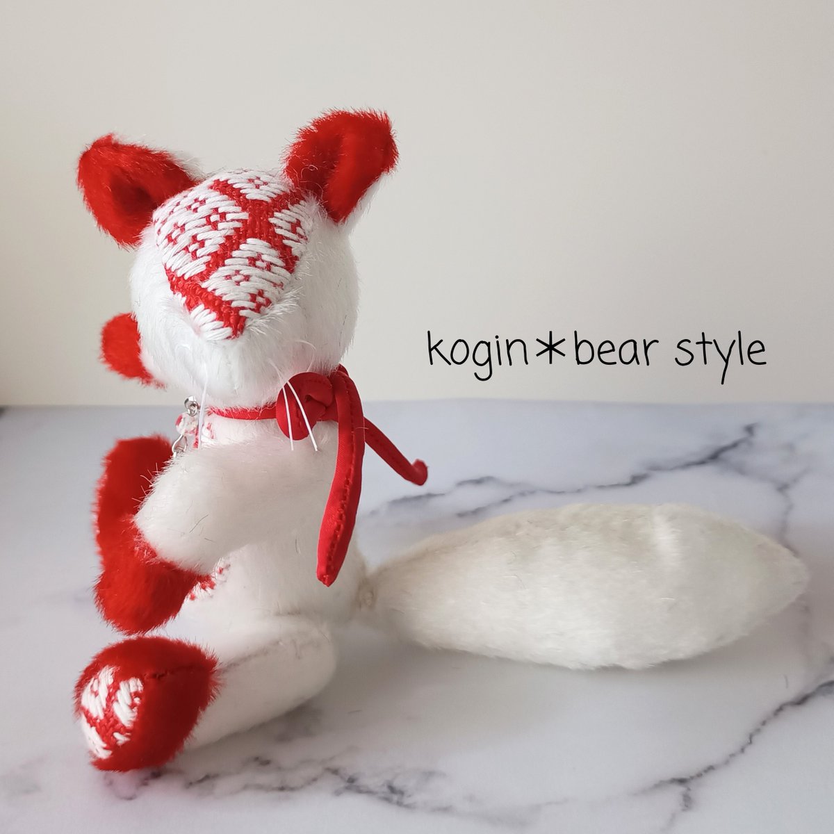 こぎんキツネ第1号誕生後に、 #べらぼう の九郎助稲荷を見て、稲荷風狐