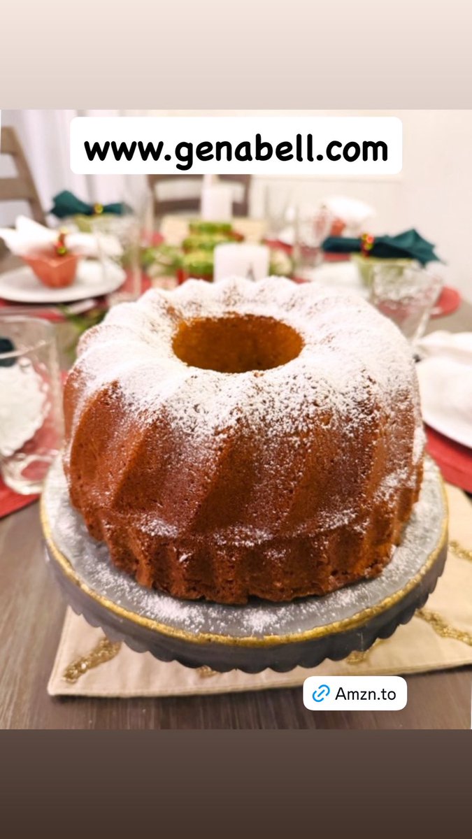 Eggnog Bundt Cake Recipe 
The holidays are coming! 

genabell.com/eggnog-bundt-c…