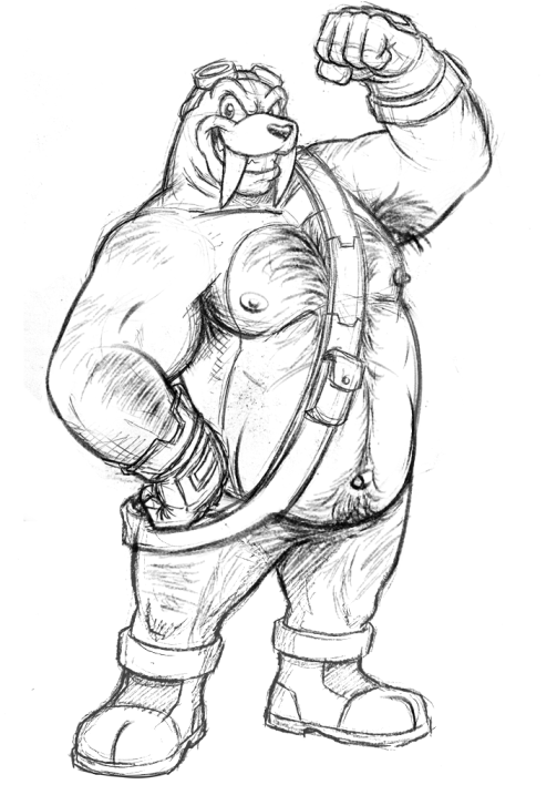 SkySkater_'s tweet photo. archieverse Rotor the Walrus sketch commission for @partyquar Thank you! https://t.co/9eMjYYdq4c