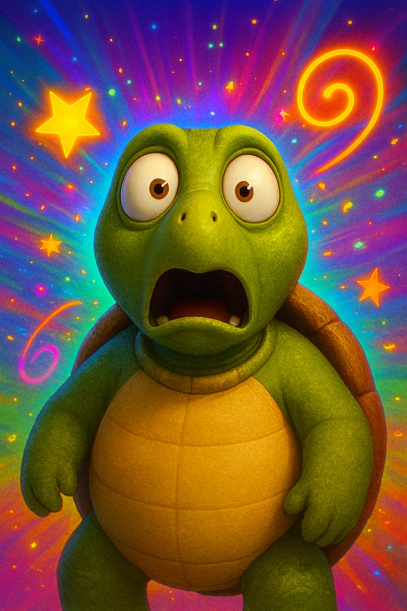 Moonshotturtle's tweet photo. Slow? Maybe. Inevitable? Absolutely.
MOONTURTLE isn't here to promise logic,
This is the coin they'll laugh at before they talk about it nonstop.
The turtle that doesn't rush - because the moon isn't going anywhere.
#Moonturtle #MemeCoin #CryptoChaos #SlowToTheMoon #TURTLE https://t.co/Fcz5Gjpivq