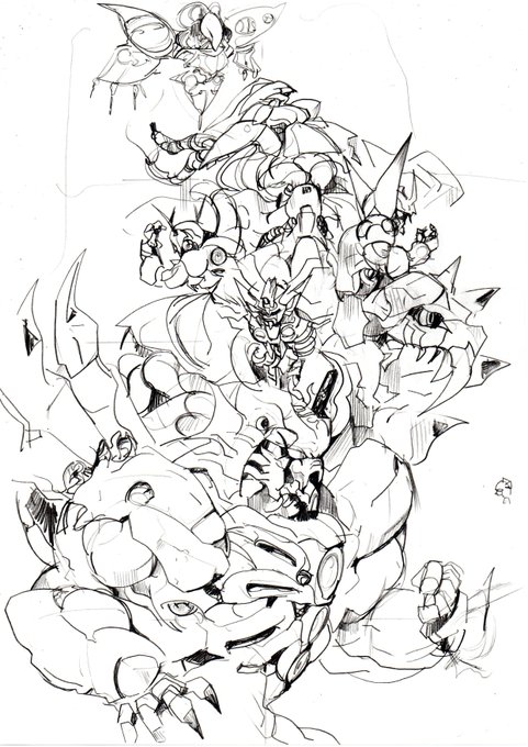 ただ手を動かすためだけに描いた雑書き 