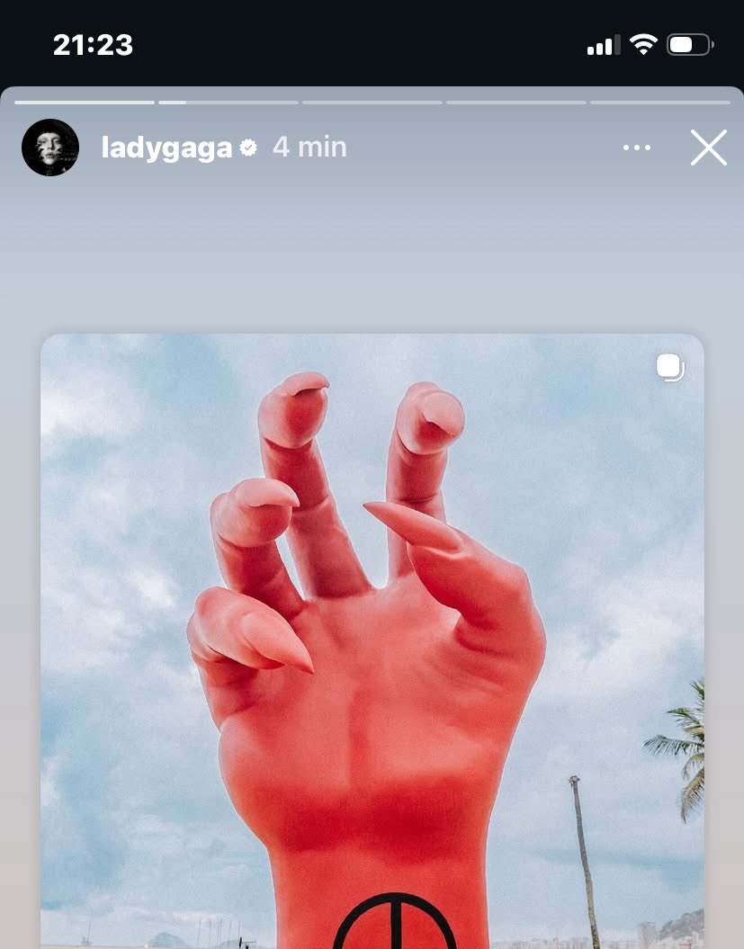 quase duas semanas depois lady gaga?