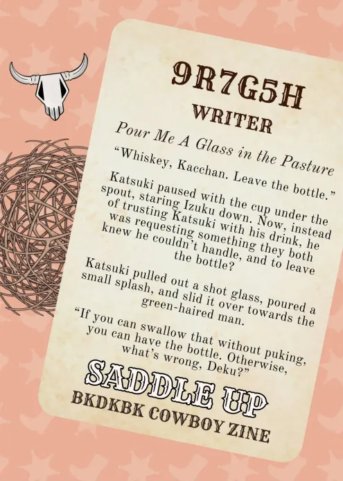 Katsuki and Izuku have something rustling in the tall grass! Come check it out in the x.com/SaddleUpZine! #bkdk #dkbk #bkdkbk