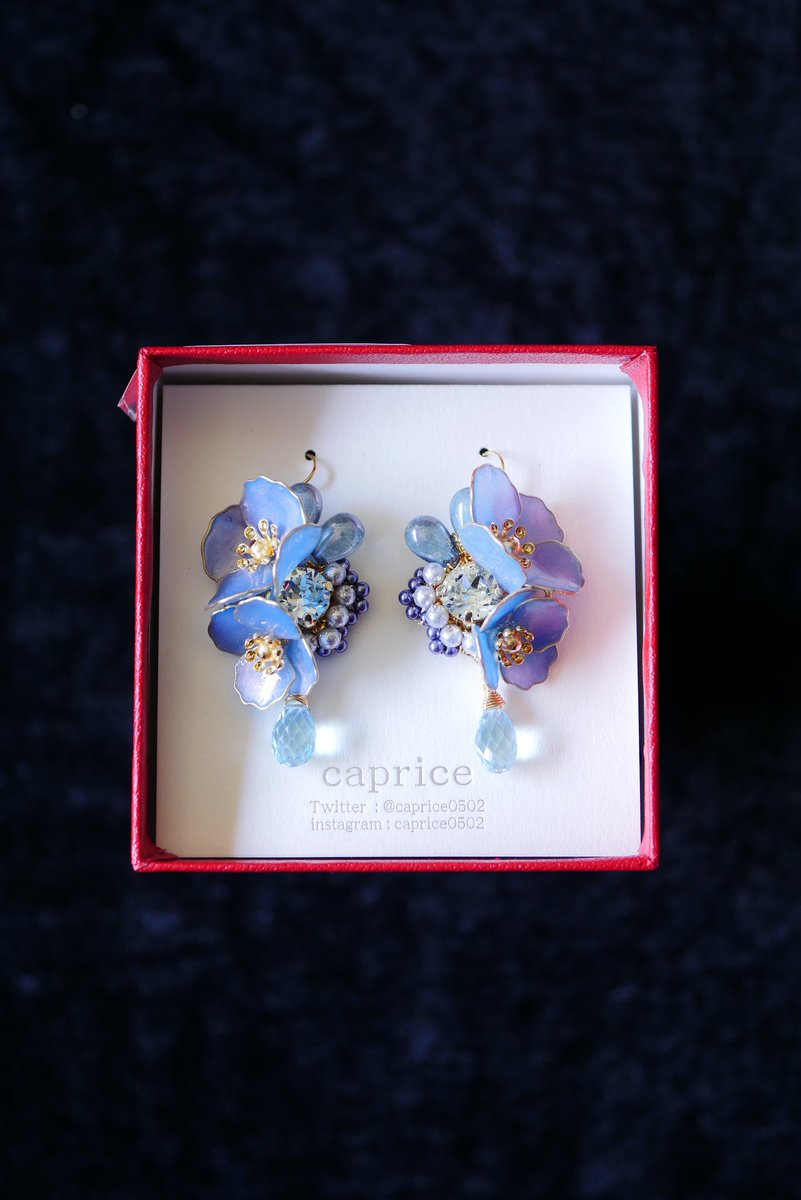 満開に咲く～ポピー(blue)～】 春の空色を着て さぁ出かけよう