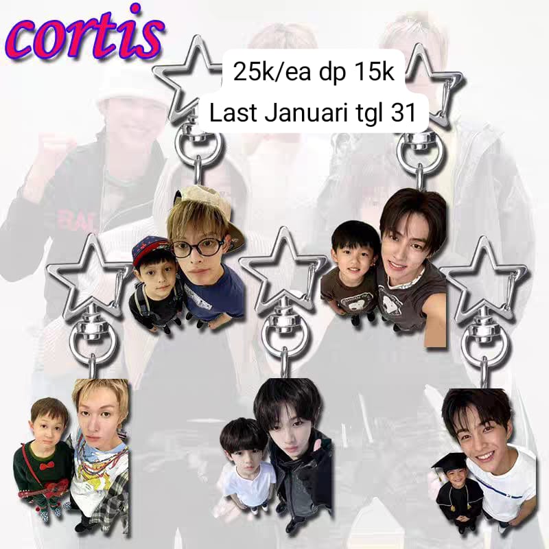 PRE-ORDER GELANG &amp; KEYCHAIN CORTIS
💸in pict
❌exc tax
📍Jawa Barat (Indramayu), Kalimantan Utara (Malinau) 

Order bisa DM yh, mt after DM