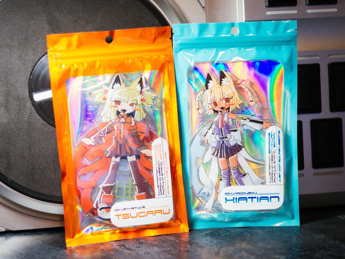 津軽と夏天アクスタの包装完成しました #IIDX #C107