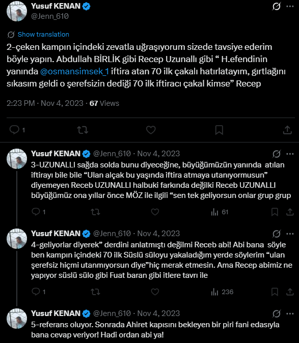 msaktasfb's tweet photo. @sinangenc101 Ben tam anlamadım. Konuştuğunuz Recep abi ile Kenan'ın bahsettiği aynı Recep abi mi? Kenan'ın Recep abiye ağır küfürleri de var. Lazımsa ses kaydı da atarım ama utanırsınız... https://t.co/Yc8pkHo3cl