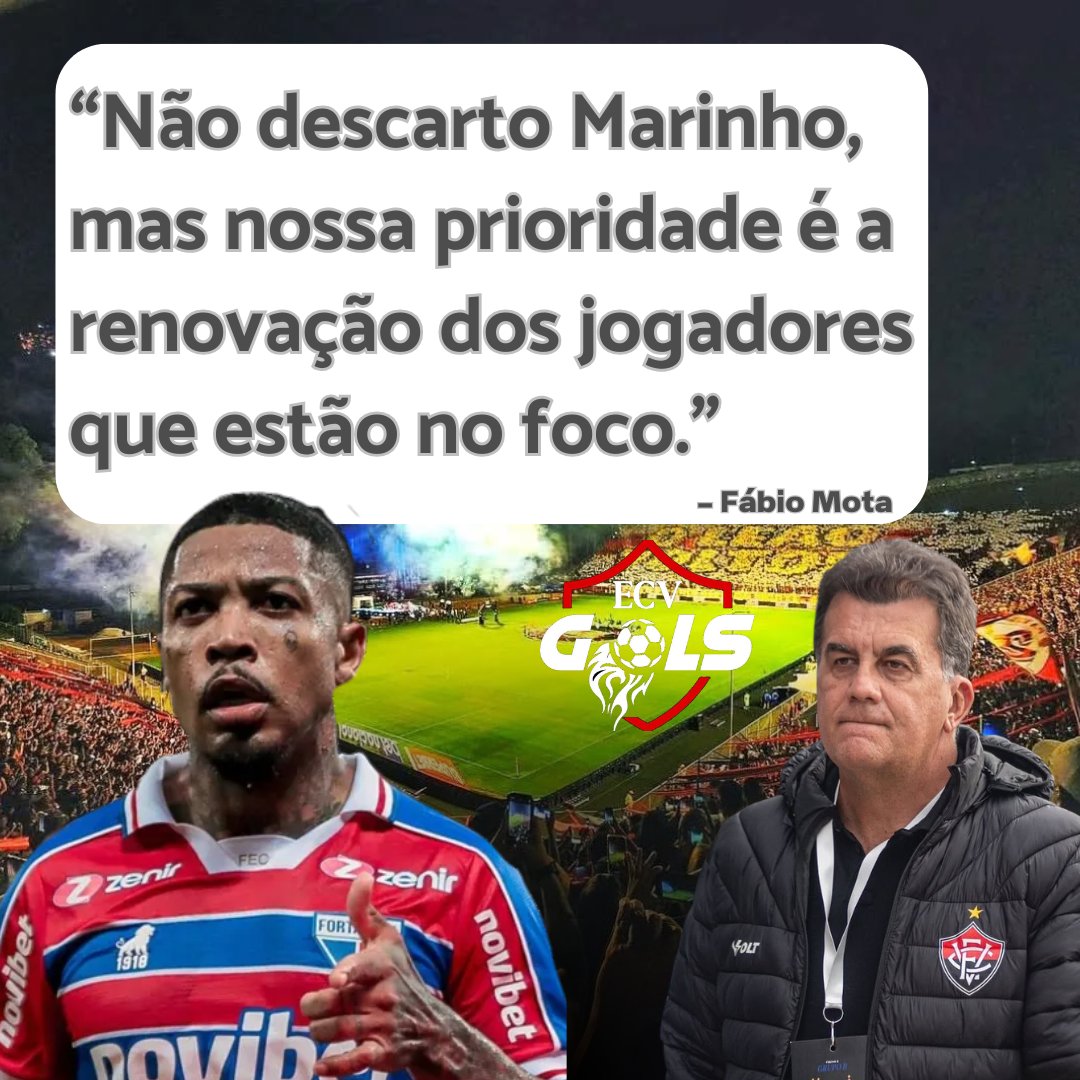 Ao ser questionado sobre as especulações de uma possível contratação do atacante Marinho, essa foi a resposta do presidente Fábio Mota.

📰| Fábio Mota, ao programa Linha de Frente.