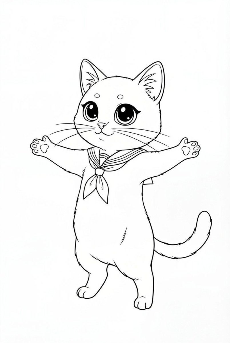 Sketch to 3D cat example