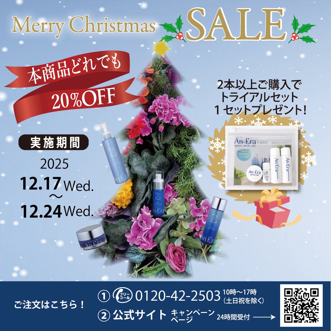 ⋆｡˚✩ Christmasキャンペーンのお知らせ⋆｡˚✩ 本商品が20%OFF！ 2本