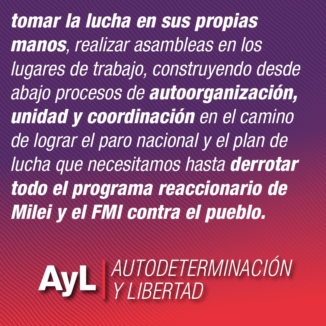 ¡Este #18D marchamos de forma independiente con la izquierda y sindicatos combativos contra la #ReformaLaboral de Milei y el FMI!

📅 Jueves 18
🕒 15hs
📍 Av. de Mayo y 9 de Julio