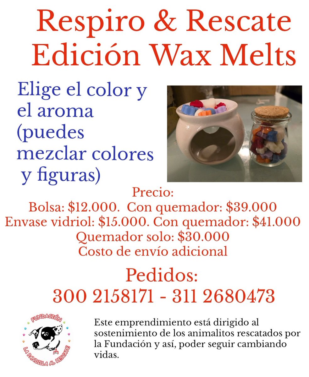 Marce_Tabares's tweet image. ⚠️ Bueno Amigos, hoy lanzamos un nuevo producto.  Los wax melts. Son figuras en cera 100% natural, personalizadas en aroma, colores y formas, para derretir en quemadores y aromatizar sus casas! Pedidos: 321 2598051