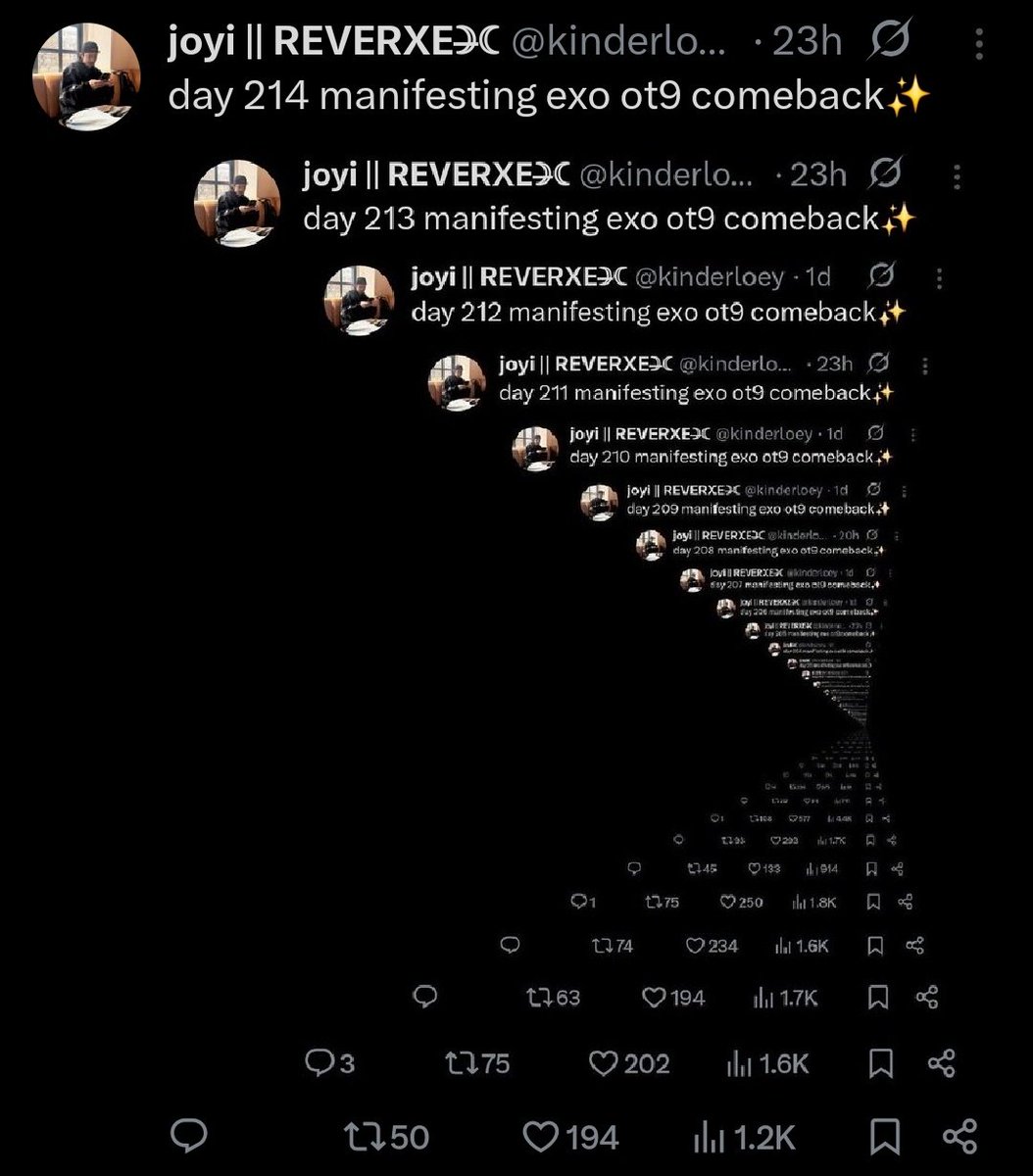 kinderloey's tweet photo. day 215 manifesting exo ot9 comeback✨ https://t.co/yCsmanzIOW