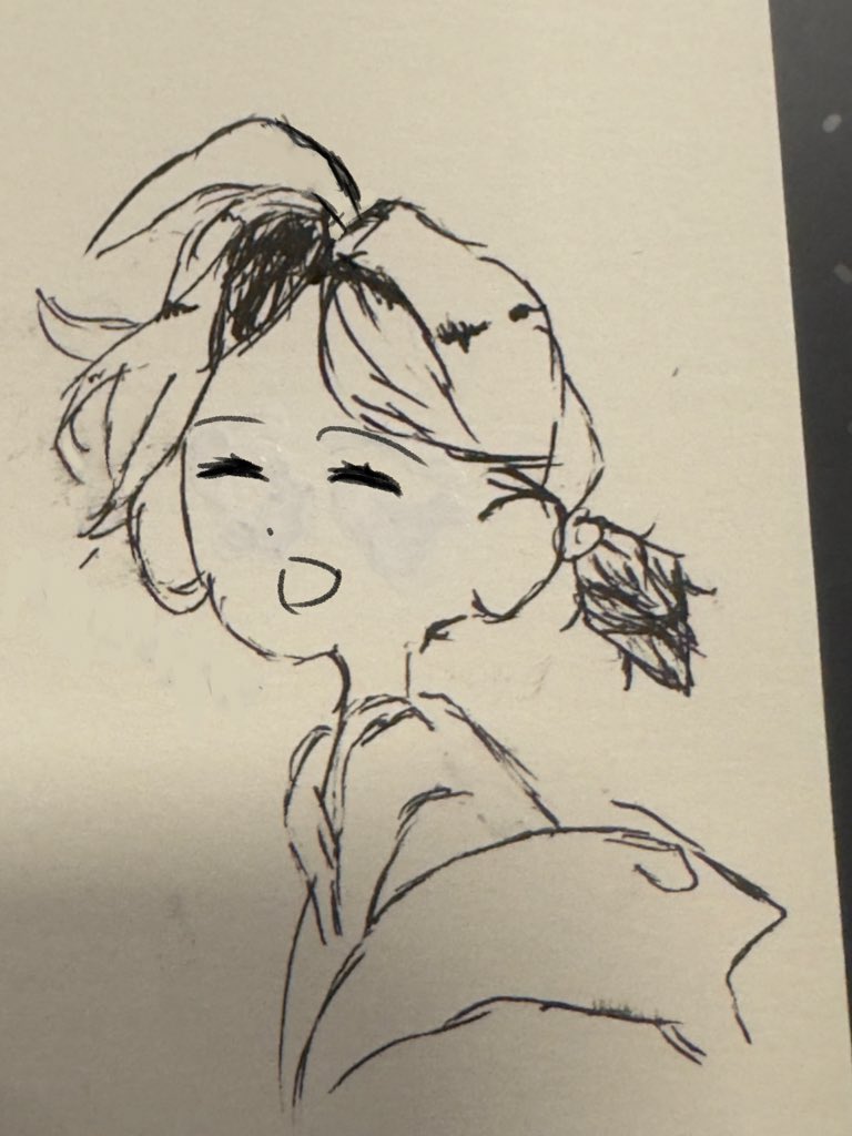 weeee2004311's tweet photo. 自分の姿に合わせてボールペンで描いてみて、パソコンで完成させた🎶🐋 https://t.co/XZCvfmrM4c