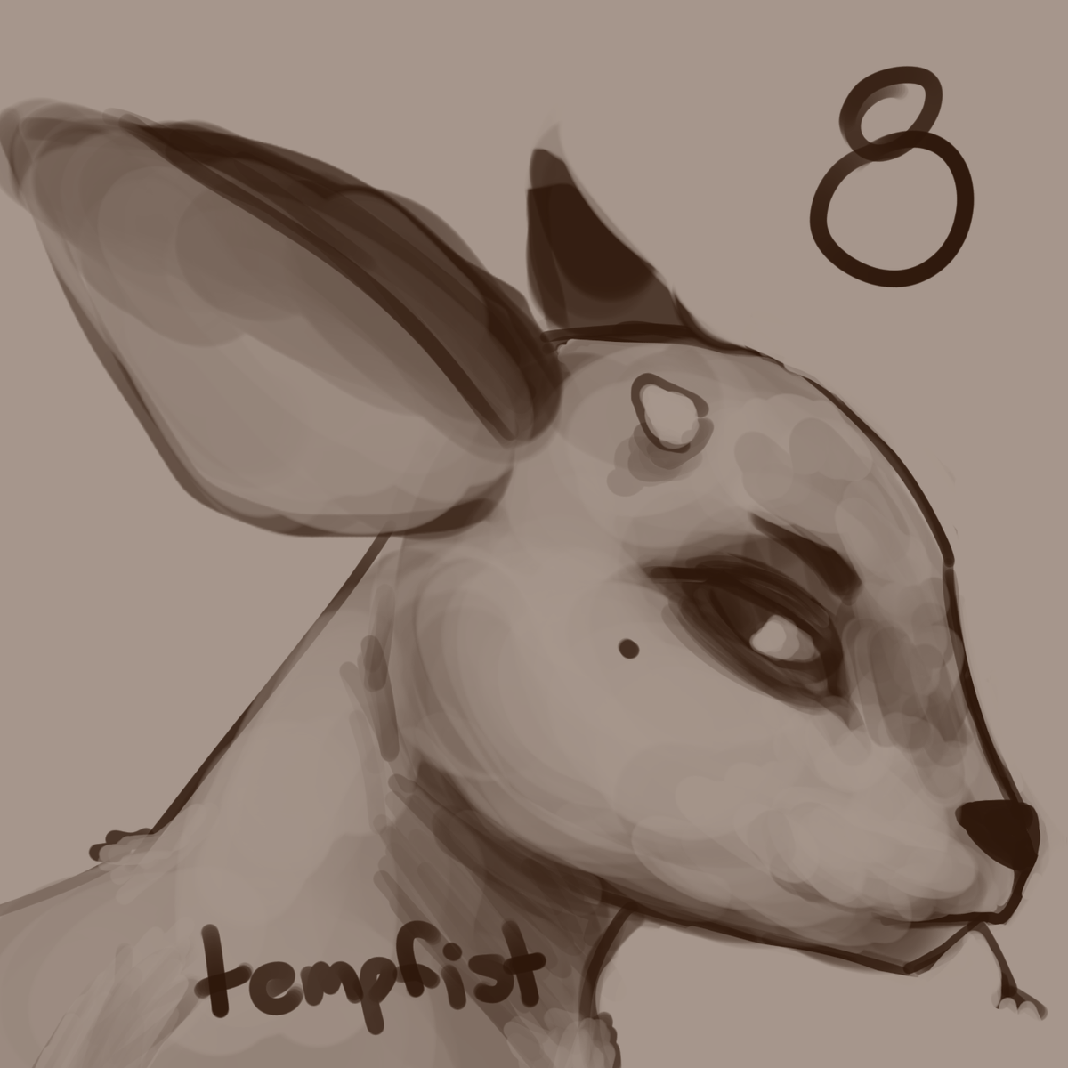 tempfists's tweet image. 8 more days, here's a deer thing in the meantime