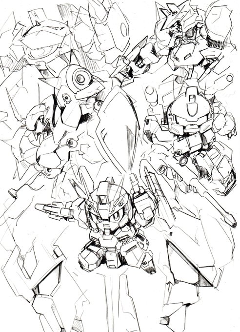 自分とこのビルドな奴のらくがき