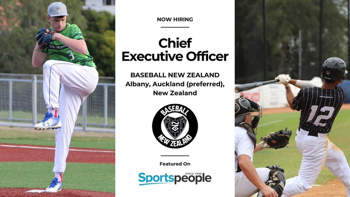 [Featured Job] Chief Executive Officer - <a href="/BaseballNZ/">Baseball New Zealand</a>. Albany, Auckland (preferred) location. Full Time, Contract/Temp. Closing 26 Jan 2026. Apply@ buff.ly/O5wTZfm
(see more peak body jobs: buff.ly/iEm90P6) #sportspeople #sportjobs