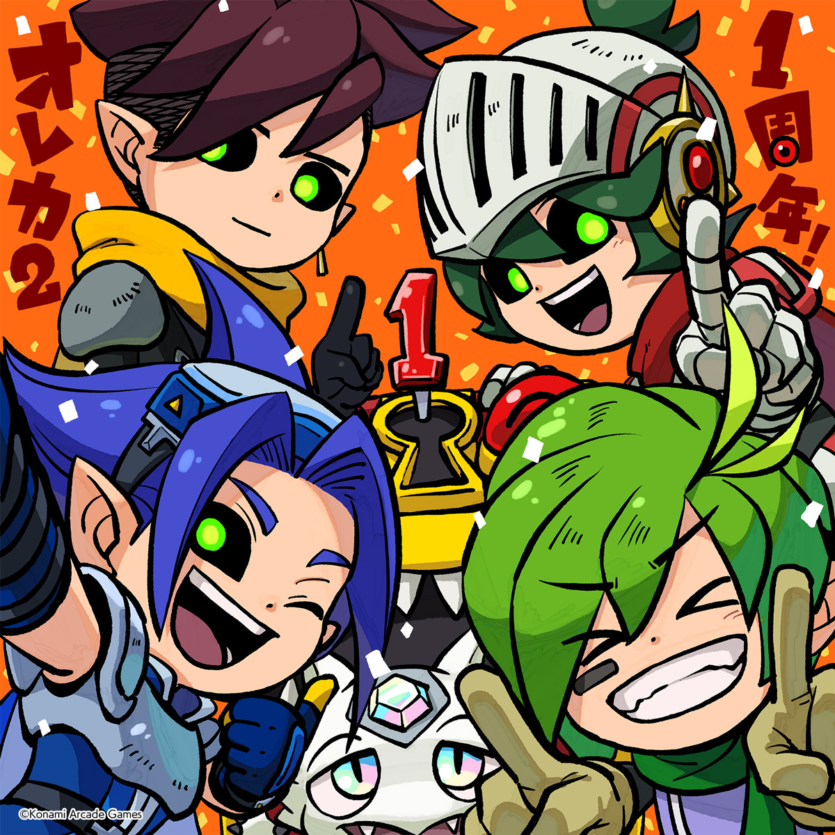 稼働一周年おめでとうございます!!🎉 (この絵が大変素晴らしいので