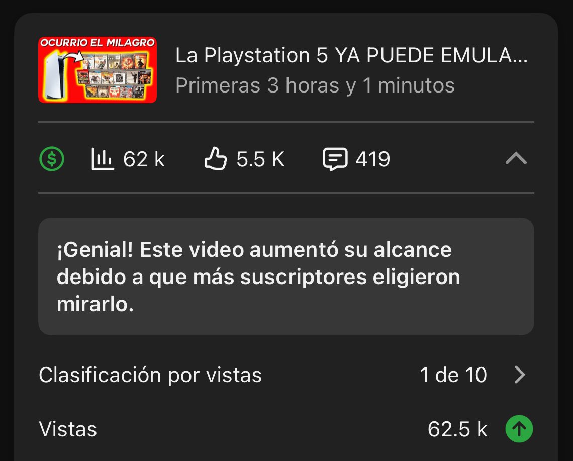 FacuPeralta98's tweet image. Que fruta noble la ps3 la pones en el titulo de un video y es literalmente stonks