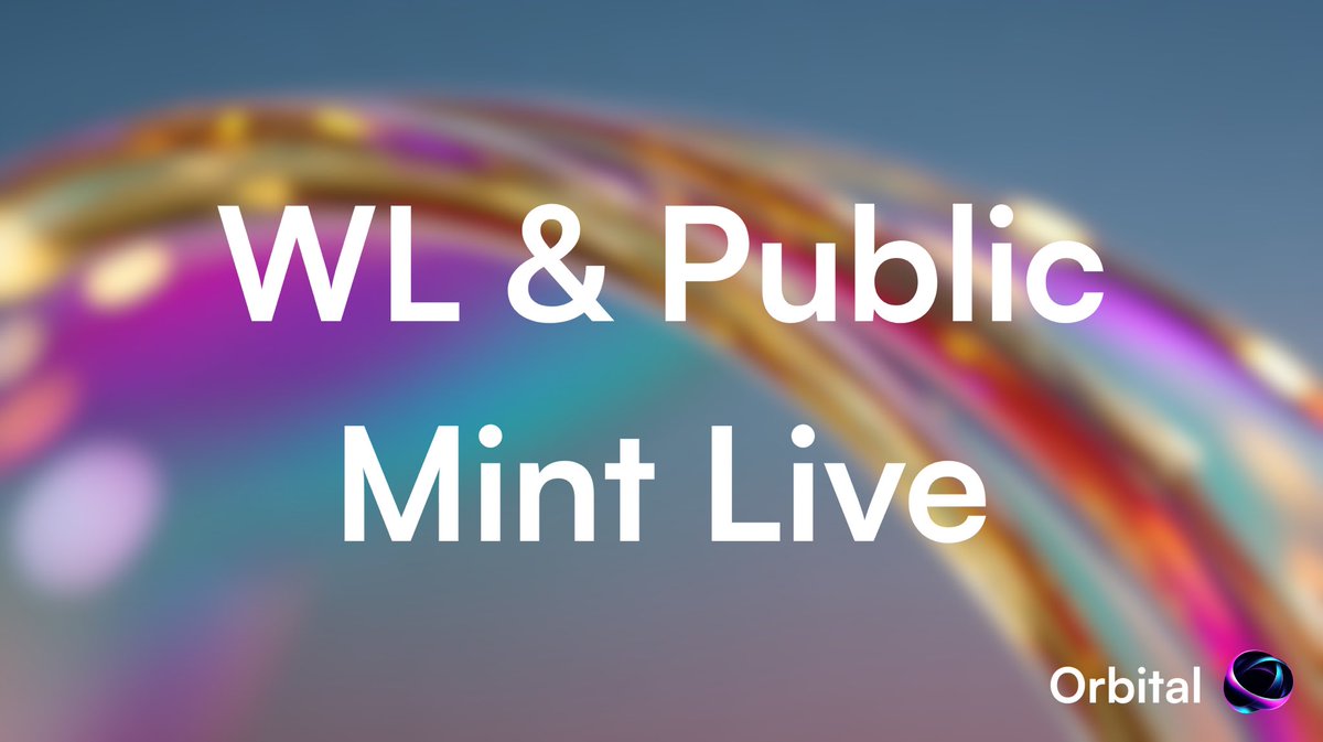 Whitelist Priority ended. Non-whitelisted members can now access our Blind Box Mint on mint.orbitalhq.xyz

Total supply is 150 units on <a href="/solana/">Solana</a> mainnet.
Each box contains a unique NFT that grants access to the ecosystem based on item rarity.