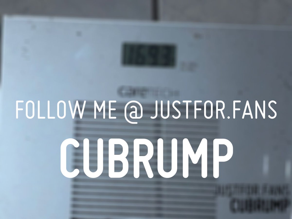 CubRump's tweet photo. I am getting fatter. 169.3 kg or 373 lbs. I am close to my goal, getting to 400 pounds. I want to weigh 400 lbs....

See this and more at:
https://t.co/PpYPAB7QN0 https://t.co/whxDwYpsYt