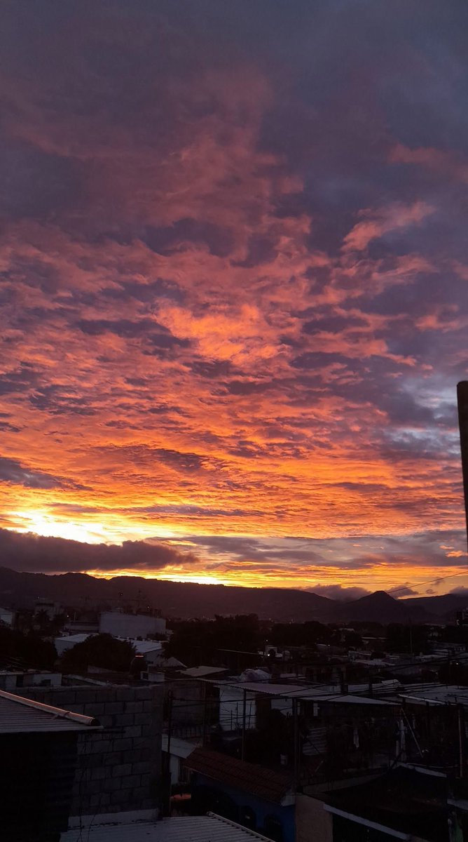 ClimaenGuate's tweet photo. El cielo se llenó de hermosas pinceladas naranja ❤️ https://t.co/UzRajBSYAQ