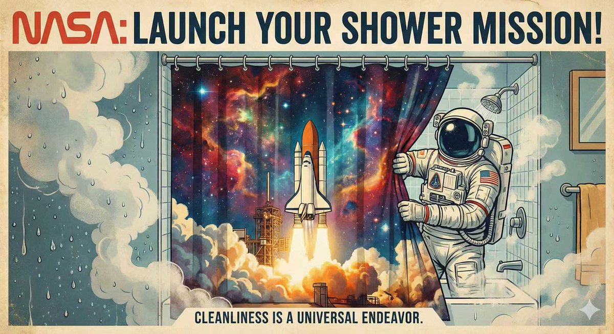driftedroot's tweet image. NASA x DRIFTED ROOT Shower Curtain
Turn your bathroom into a cozy tiny NASA space station this Christmas 🎄🚀
 Use code SOCAL10 at checkout, and get your order.
driftedroot.com
#NASAshowercurtain #nasashower #showercurtain #bathroom #Christmas #gift
