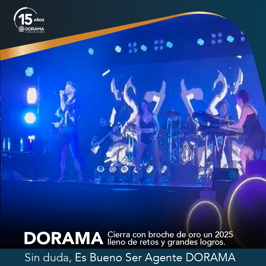 ¡Cerramos con broche de oro! Nuestra fiesta de fin de año con los #AgentesDORAMA fue todo un éxito. Gracias por acompañarnos y por hacer de este 2025 un año extraordinario. Vamos por un 2026 lleno de confianza, crecimiento y grandes logros. #Cerrierre2025 #BrocheDeOro #Año2026
