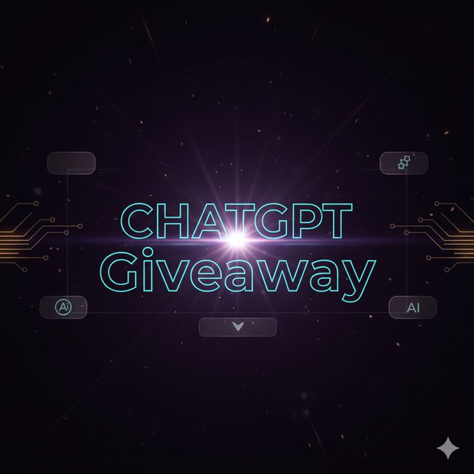 sakhil_ai's tweet image. 🎁 ChatGPT Giveaway Post

What’s included in this ChatGPT Giveaway and how to get access are explained in detail below ⬇️

🗓️ Giveaway Timeline

⏳ Duration: 1 Week
🏆 Winner Announcement: Within 7 Days