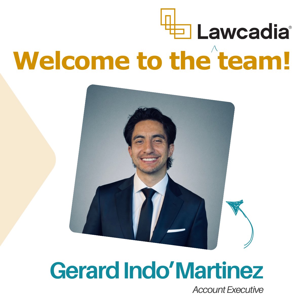We are excited to welcome Gerard Indo'Martinez to the Lawcadia team! Gerard will be working alongside Steven Dudley in the APAC region as an Account Executive.