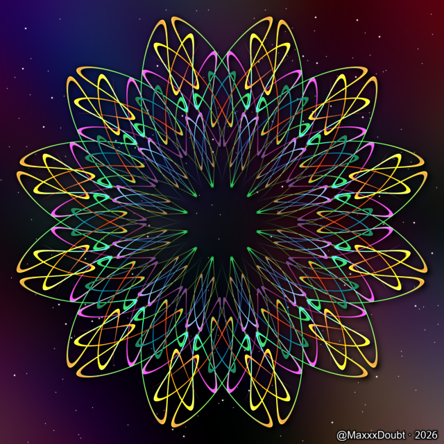 MaxxxDoubt's tweet photo. – Max's Mandalas – 
#mandala #kaleidoscopic #digitalart #imagemagick #ironore #generative #generativeart #kaleidoscope #kaleidosaturday 

Fancillitate https://t.co/dJ7C1ZQNfC