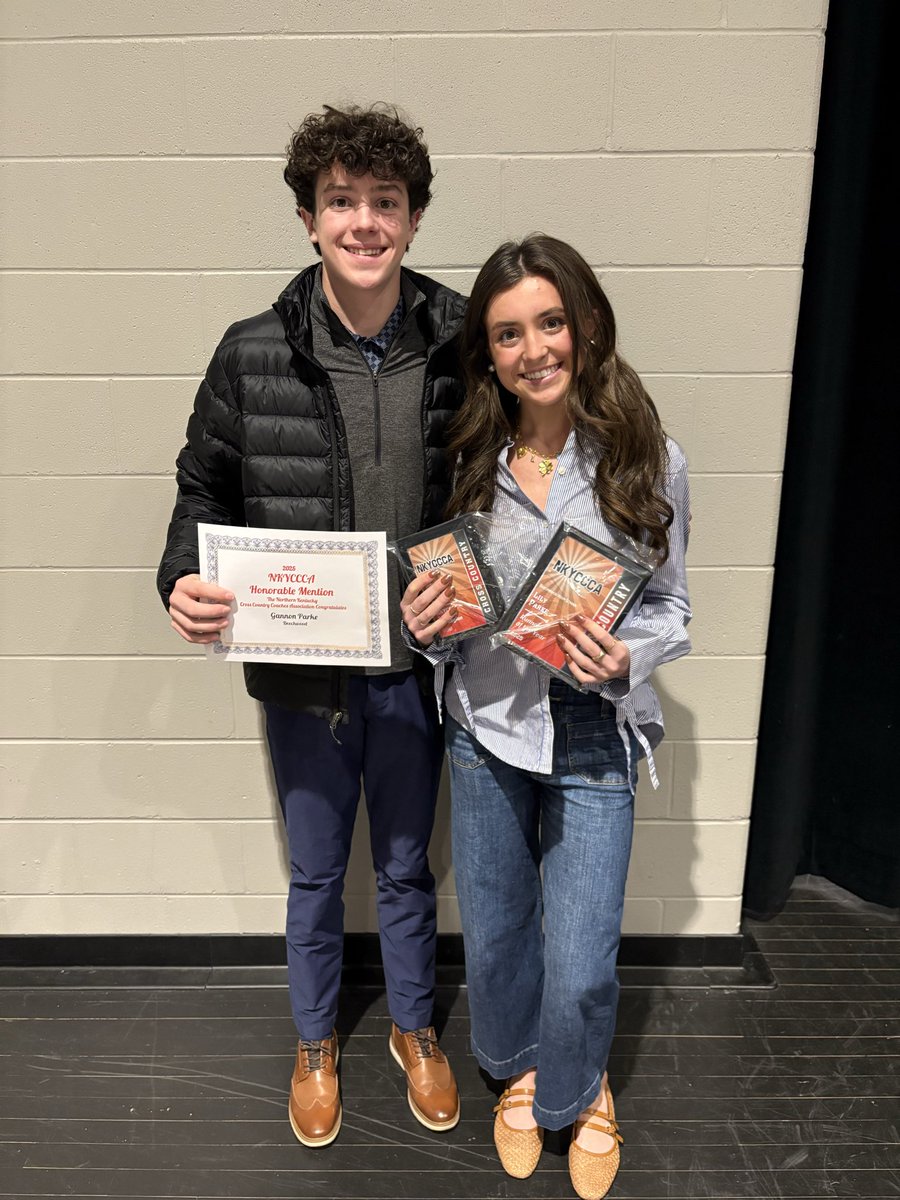 Congratulations to Lily Parke, back-to-back NKY runner of the year, and Gannon Parke and Nora Wilke who were named NKY Honorable Mention.