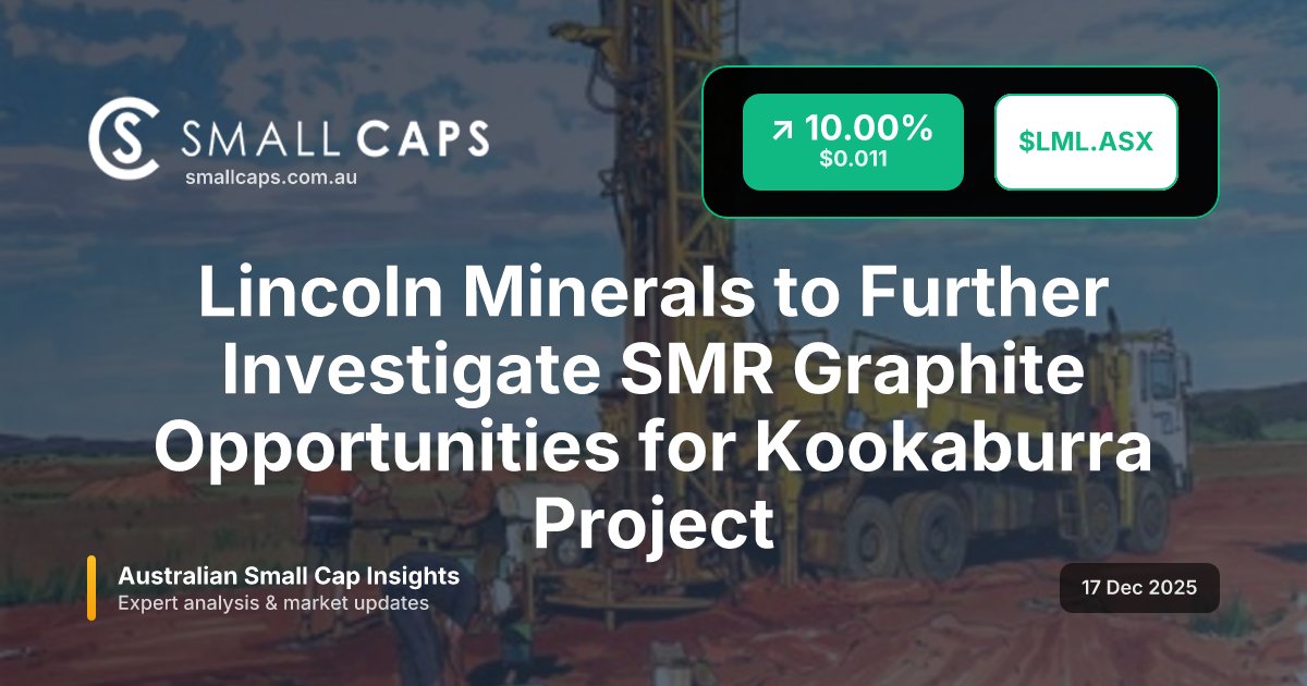 SmallCapsASX's tweet image. Lincoln Minerals to Further Investigate SMR Graphite Opportunities for Kookaburra Project

#ASX #SmallCaps #LML

smallcaps.com.au/article/lincol…