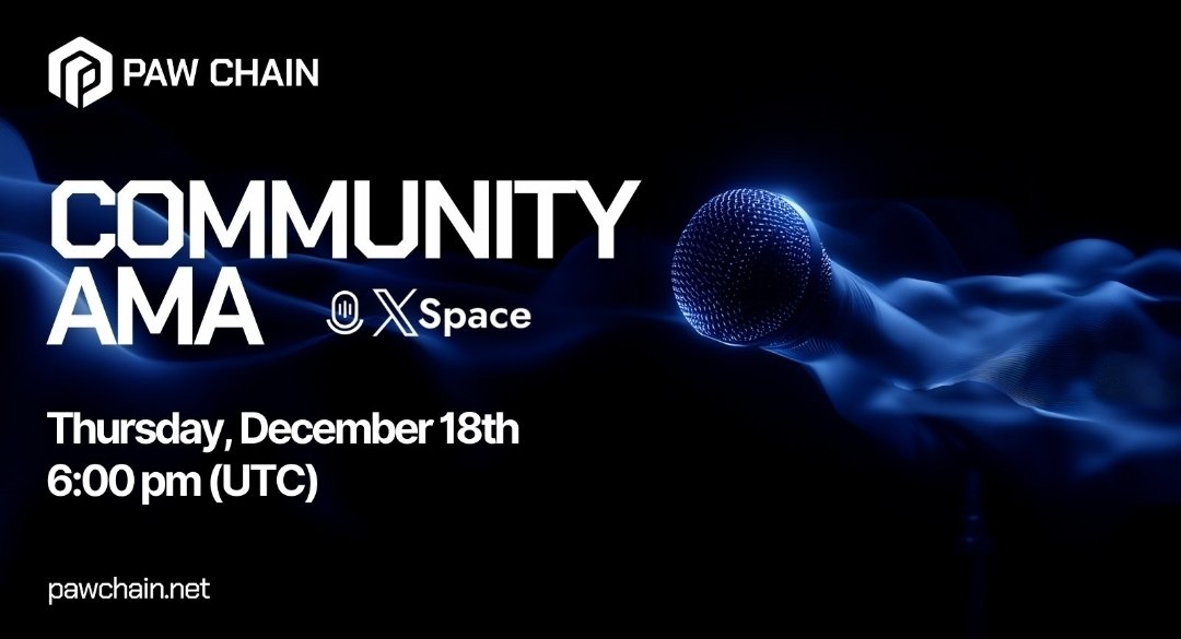 GE <a href="/kucoincom/">KuCoin</a>! 🙋🏻‍♂️

Make sure you join our $PAW AMA this Thursday, Dec 18th at 6 PM UTC. We'll be going over our most recent blog and discussing <a href="/PawChain/">PAW</a>'s relaunch as the first-of-its-kind, layer3 blockchain that's safer and faster than before and even quantum resistant! Set a
