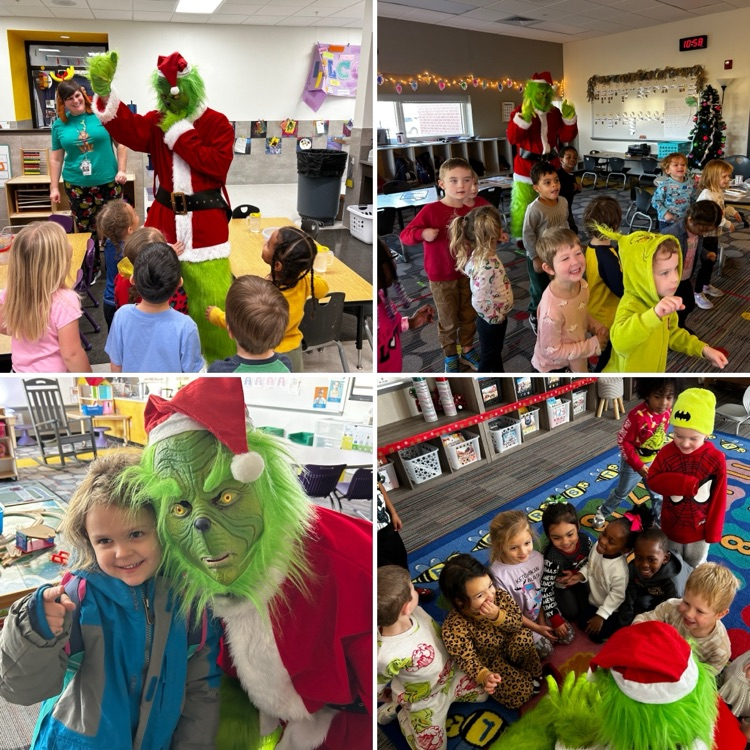 Our hearts grew three sizes today at Wingate because the Grinch himself paid a visit to our school! But wait...those eyes look a little familiar. Could that be Mr. Ambuehl? #19WESPride #19EveryStudent