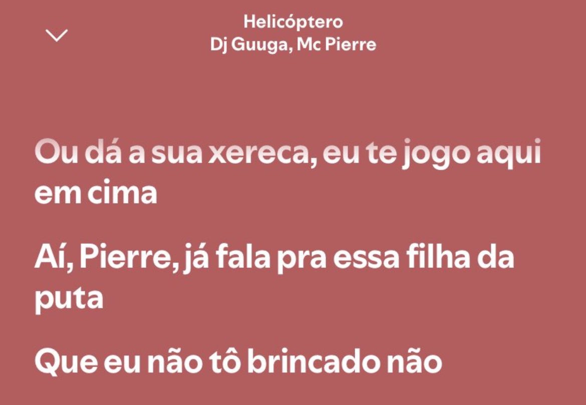 Schelbsccp's tweet photo. Eu achei q poderia ser exagero até ver que é exatamente isso mesmo. Estupro em forma de música https://t.co/tC9b6w2Zzp