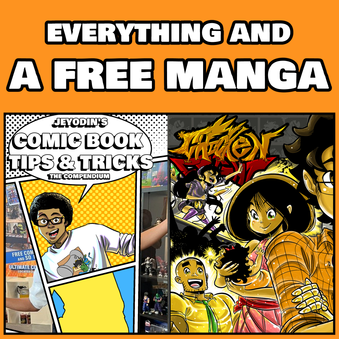 I bundled everything I know about making manga/comics into a $10 compendium 📚

I’m also giving away my 300+ page manga Chicken Fight for FREE with it 🐔💥

Help me reach my goal of helping 300 aspiring artists &amp; visit the link below before they run out!

gum.new/gum/cmj9i1xms0…