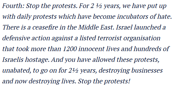 This from Josh Frydenberg is nothing short of slander. I am disgusted that he can blame the protesters for what happened in Bondi. I think the PM has to call this out, and the lies and deceit spread by Netenyahu and other pro-Isreal people trying to exploit this tradgedy.