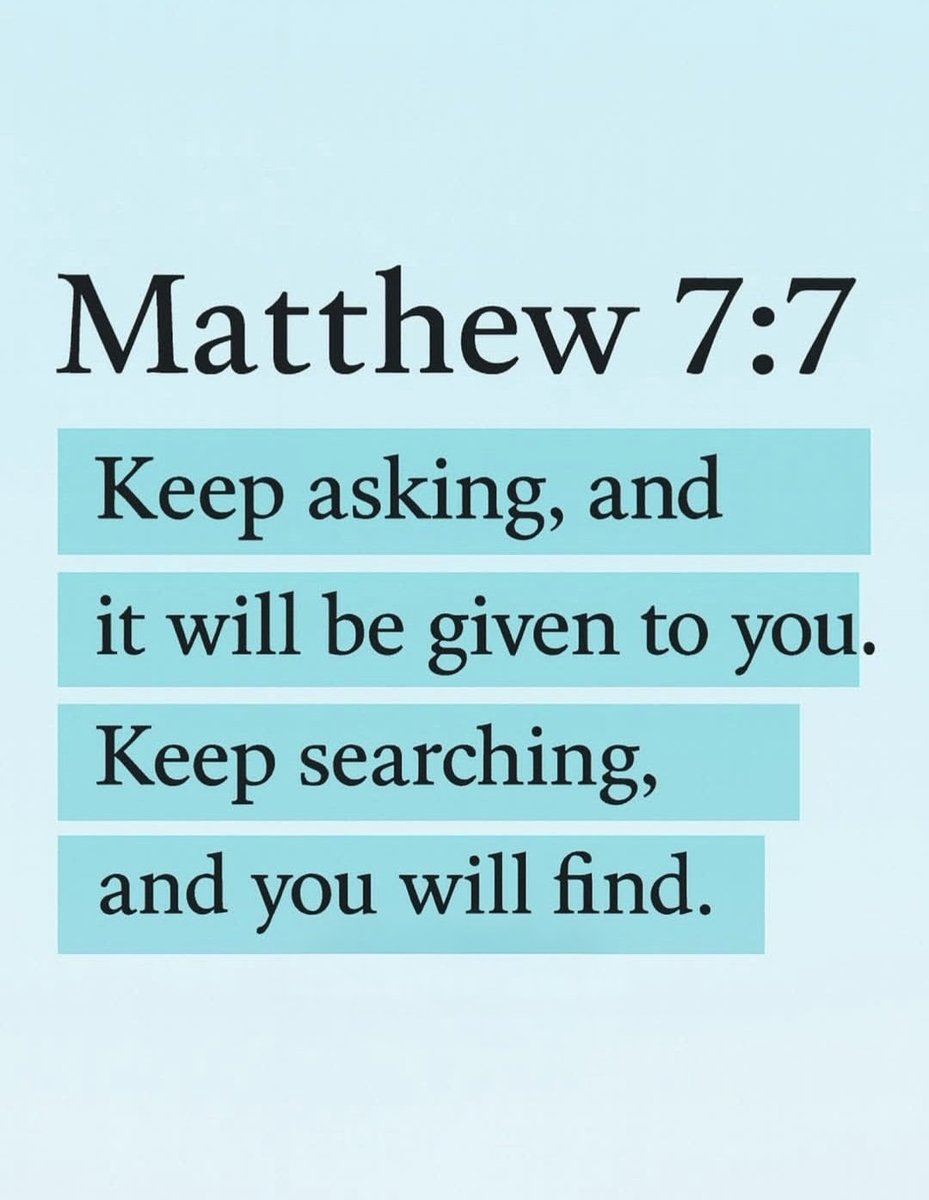 John_Matthew_T's tweet photo. Matthew 7:7 https://t.co/LtP5d49ra2