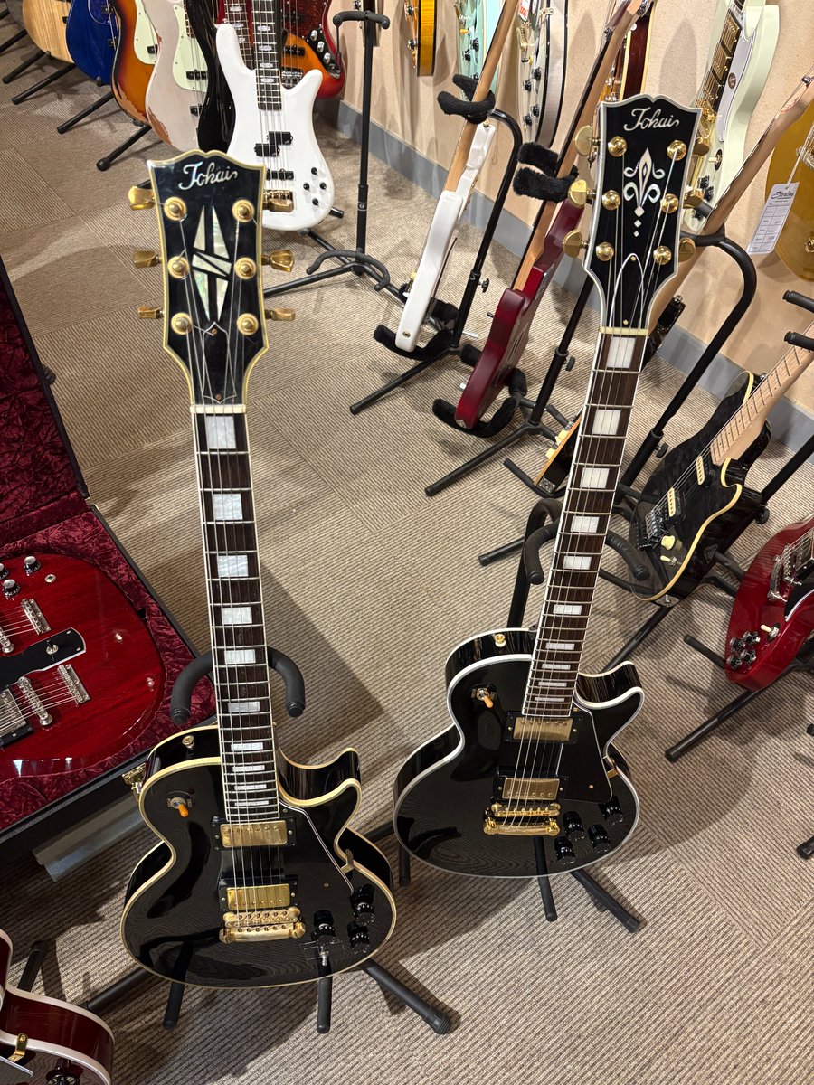 Tokaiのレスポールカスタムの調整でお持ち込みいただいたのがお父様が