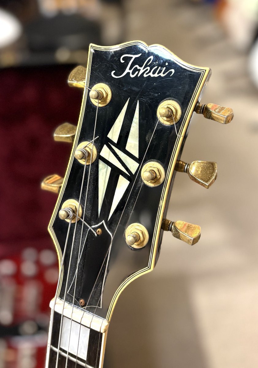 Tokaiのレスポールカスタムの調整でお持ち込みいただいたのがお父様が