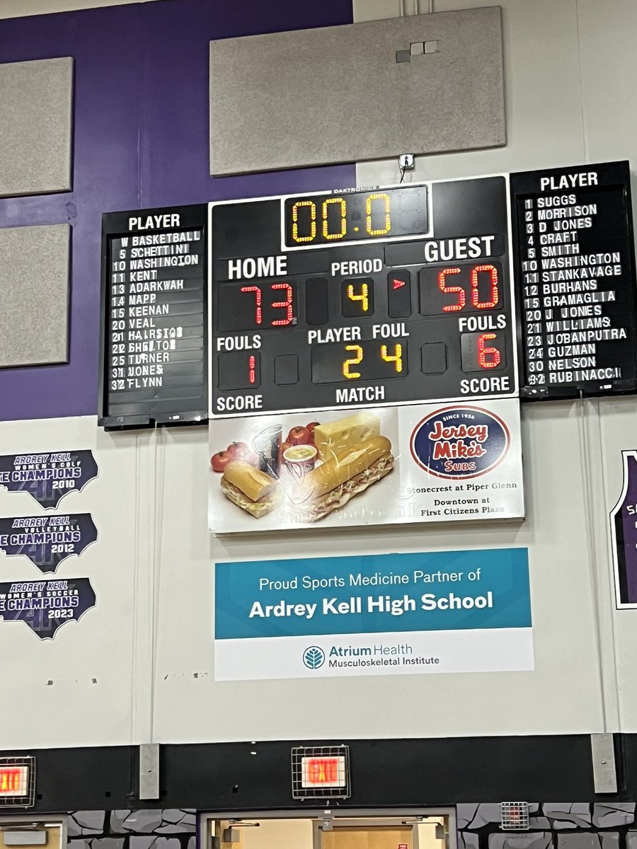 AKbasketball's tweet image. AK wins!  A 15-2 run to start the 4th leads to the 23 pt victory!  #AKBasketball 
AK 73 Legion Collegiate 50. Knights go into the break at 7-2!
