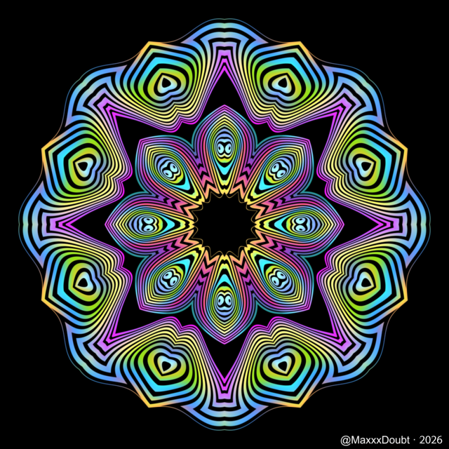MaxxxDoubt's tweet photo. – Max's Mandalas –
#mandala #digitalart #imagemagick #codeart #digitaldesign #bridged #kaleidoscope #radial #colorful #generative #kaleidosaturday
Resitchen https://t.co/AgZmFOJYnD