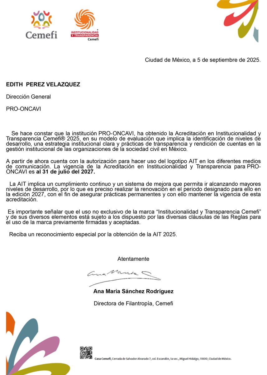 Pro Oncavi A.C tweet media