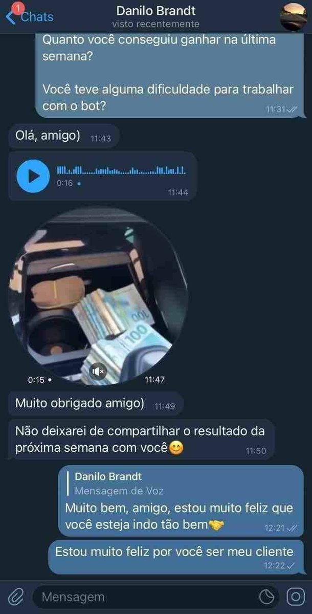 RCoin70071's tweet photo. Feedback de Danilo Brandt 27 anos.   Brasil, França.

  Você pode ativar o bot e começar a ganhar dinheiro aqui
  Conecte-se comigo: https://t.co/V5zGW7t0bj