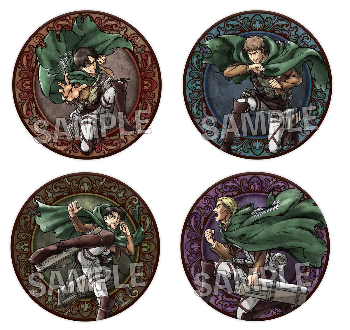 進撃の巨人　完結記念特大ピンバッジ