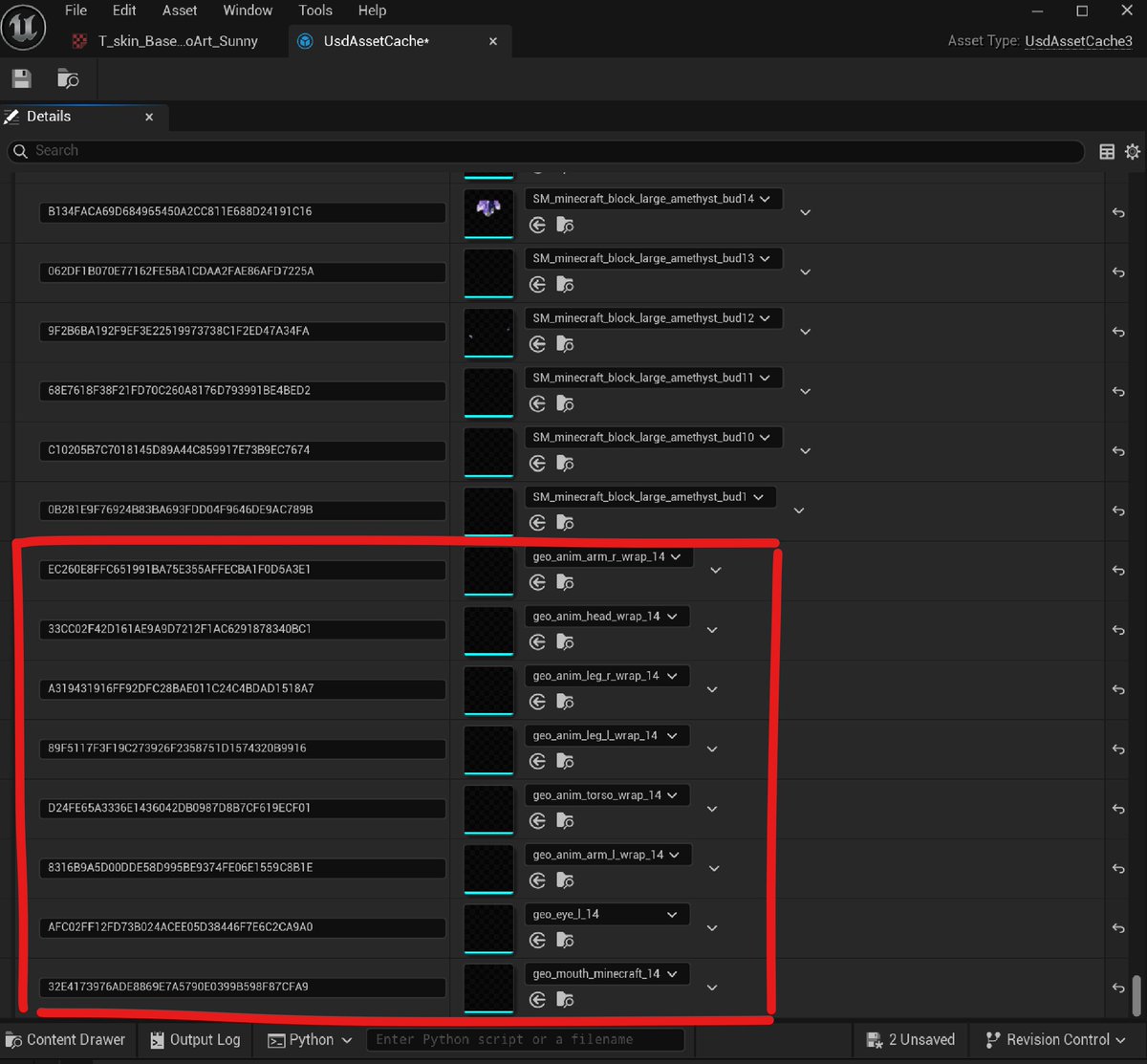 ZSPFX's tweet photo. Spent hours figuring out why usd animation isn't being updated properly after reloading the stage, apparently Unreal 5.7 just doesn't wanted to invalidate its in-memory cache table for geo cache.. Wrote a script to flush the geo cache instead- I'd love to have my time back though https://t.co/51V8sYAtqh