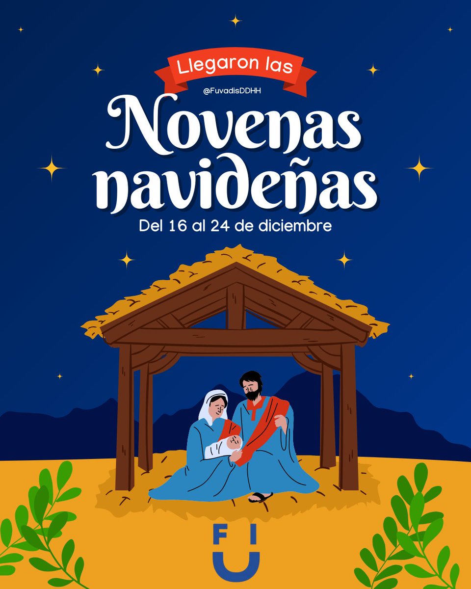 Damos la bienvenida a la mejor época del año con gozo y felicidad. por parte de Fuvadis les deseamos felices novenas💙💙💙. #novenas #Navidad