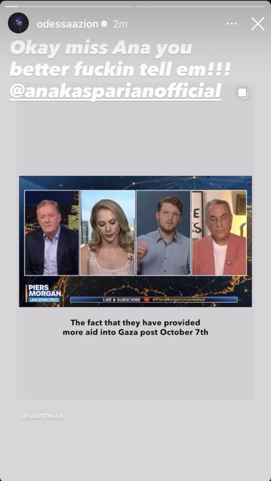 HorrorHijabi's tweet image. This is so dumb?? Odessa has been extremely outspoken for Palestine and has clearly educated herself from her teen years (which literally the worst I’m seeing is her selling a shirt??) for these four screenshots there are 100x more of her being loudly pro Palestine.